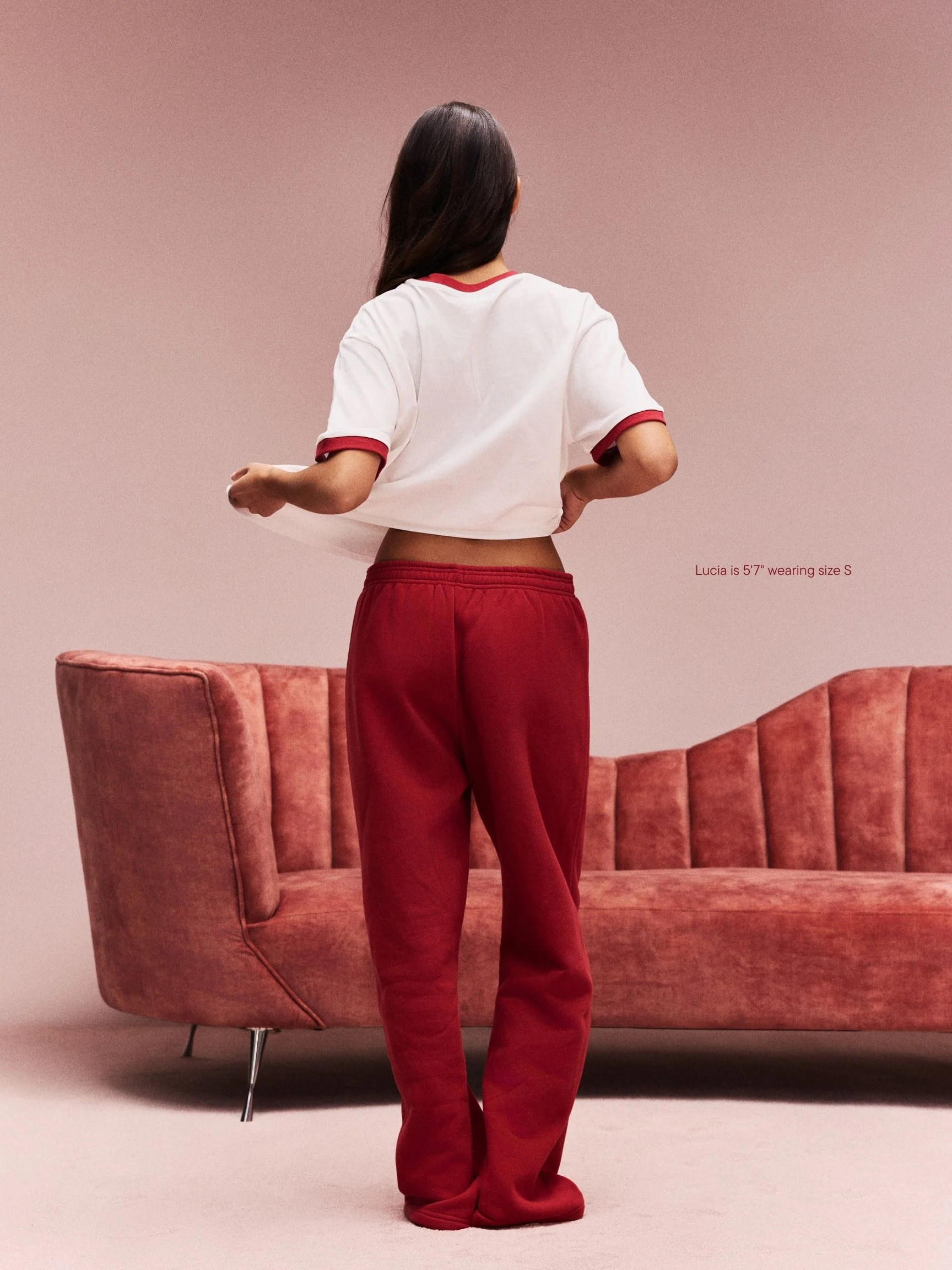 Preorder Boxer Sweatpants - Crimson - Image 4