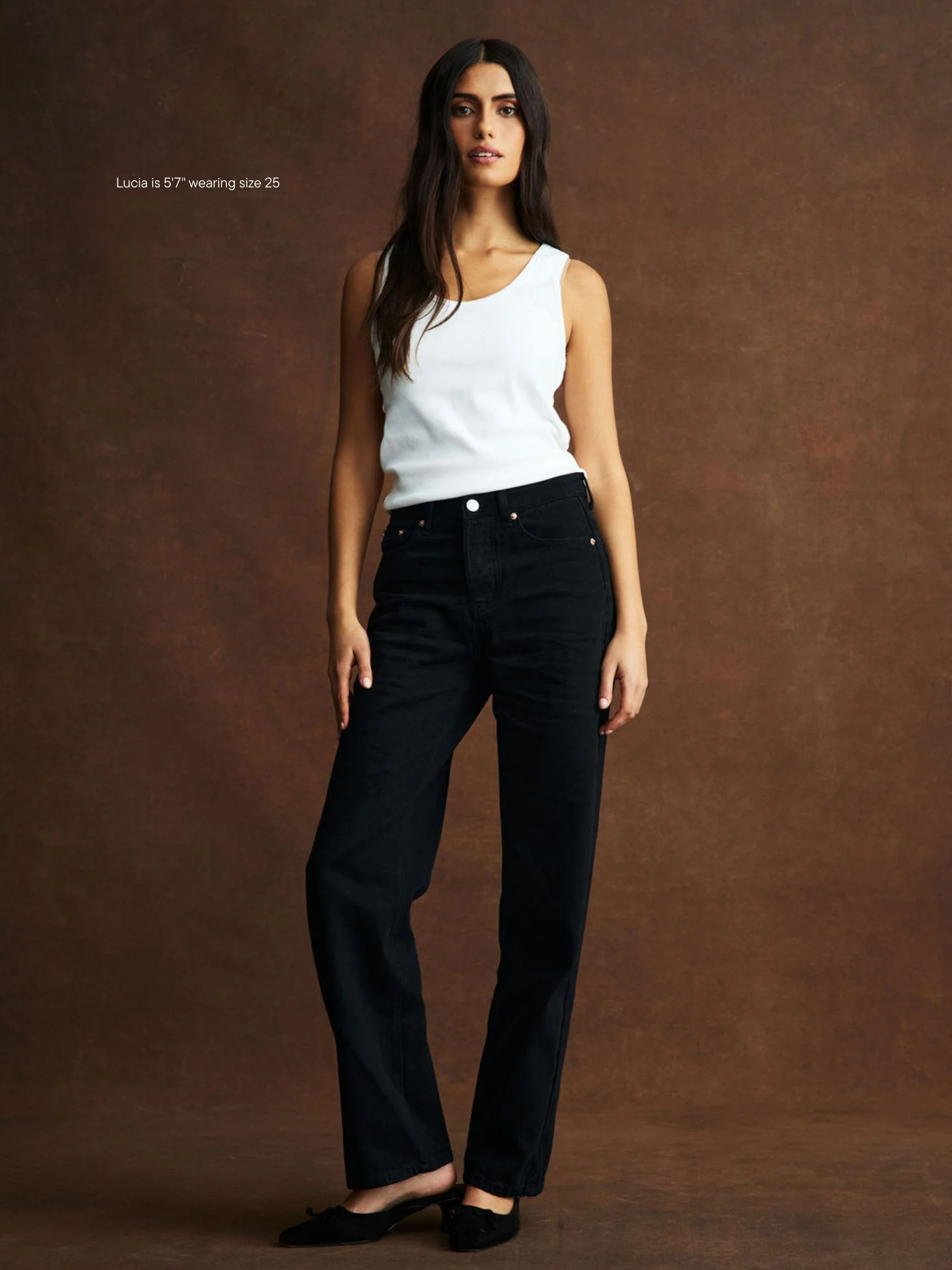 Classic Straight Jeans - Black - Image 2