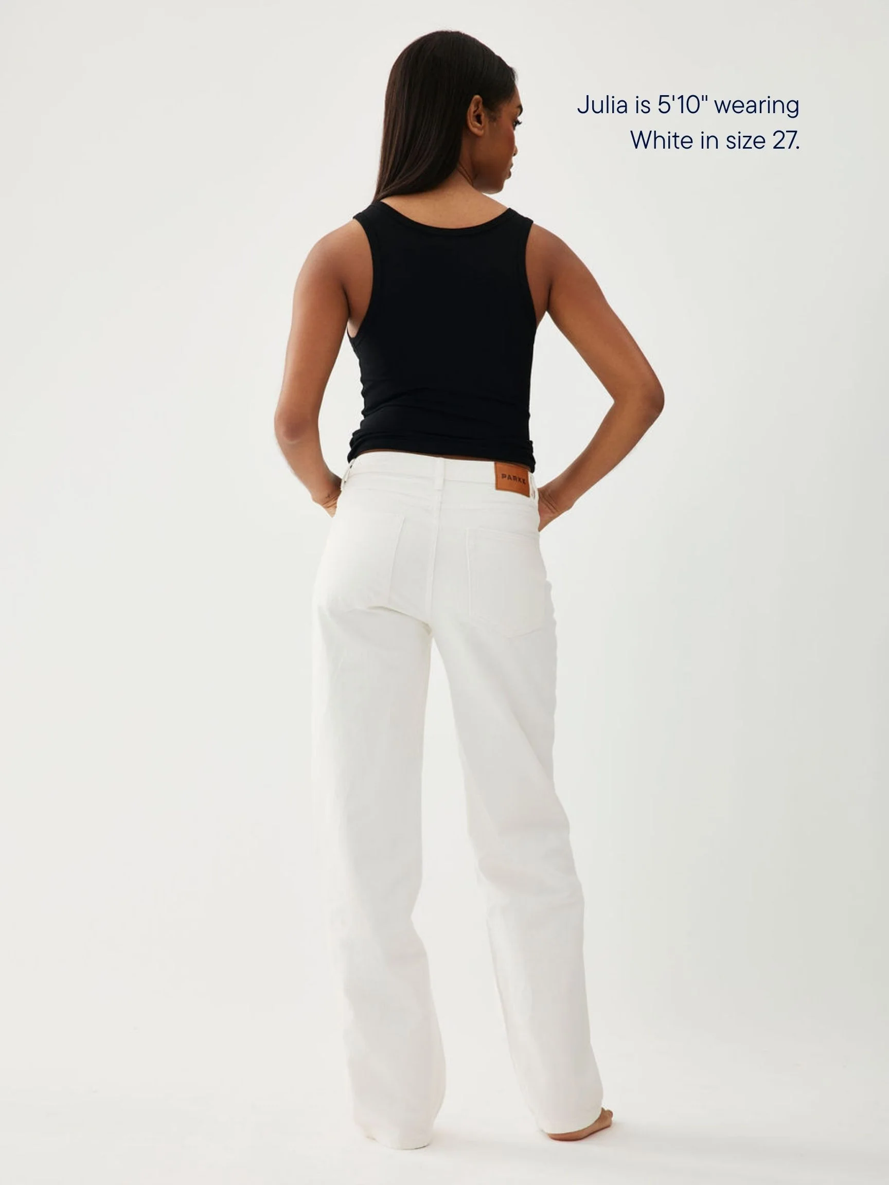 Classic Straight Jeans - White - Image 3