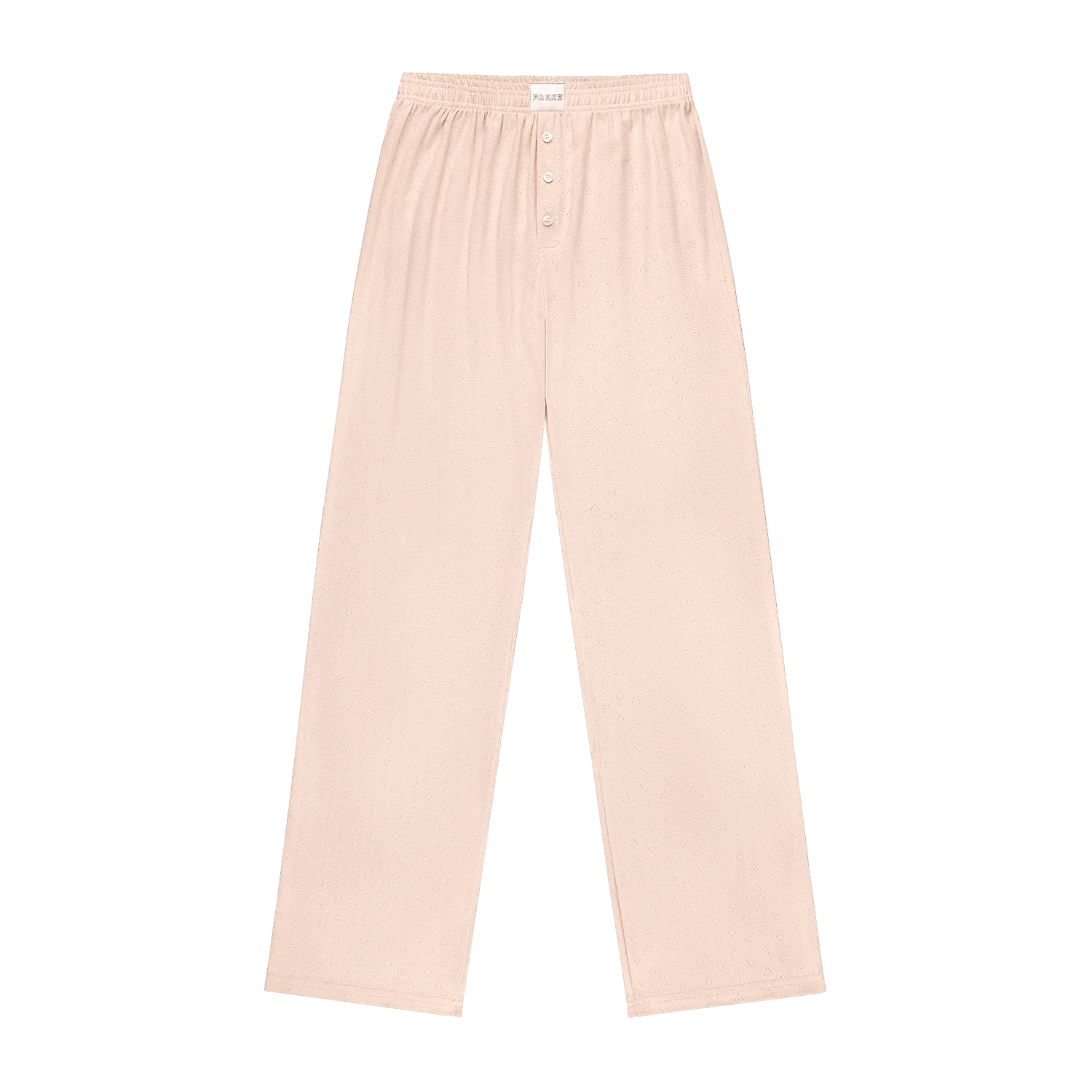 Heart Pointelle Boxer Pants - Peony