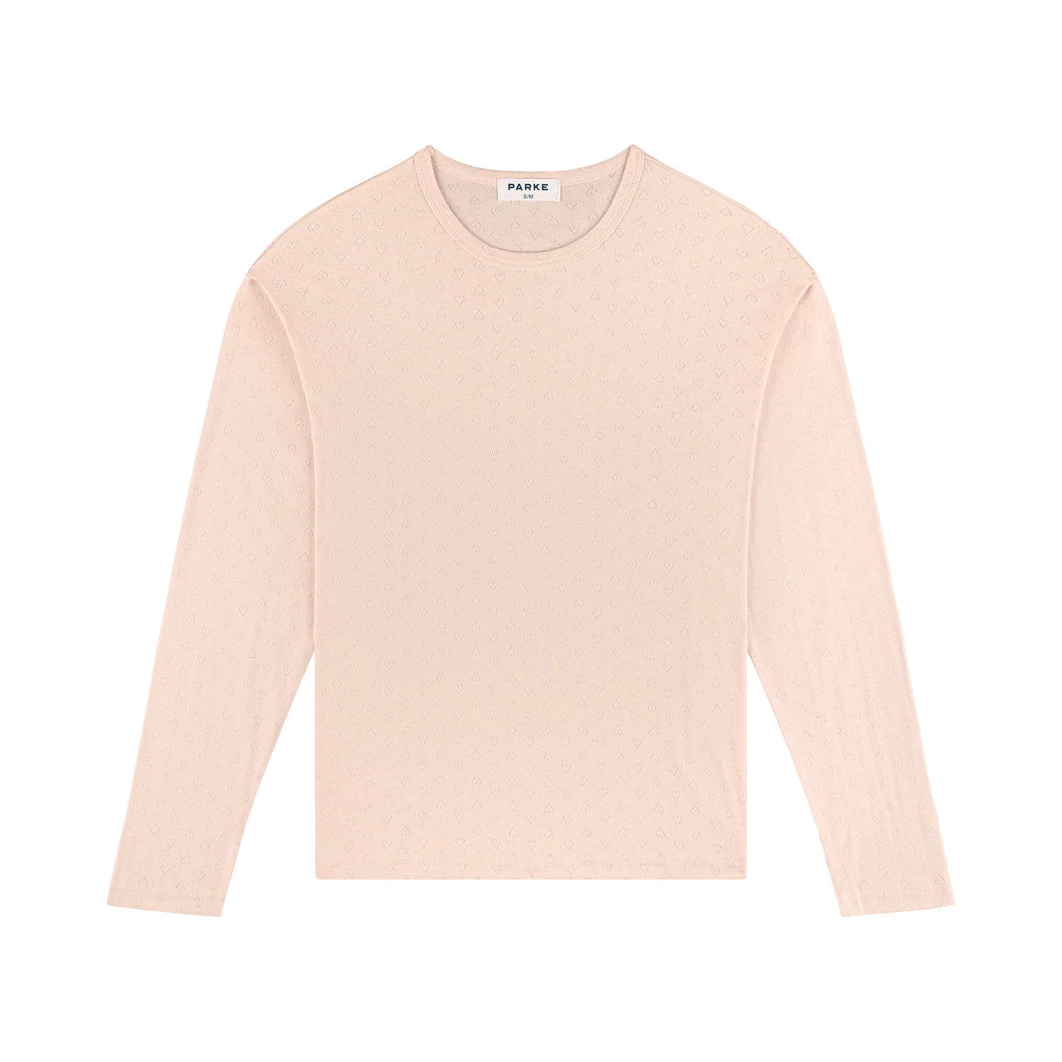 Heart Pointelle Long Sleeve - Peony
