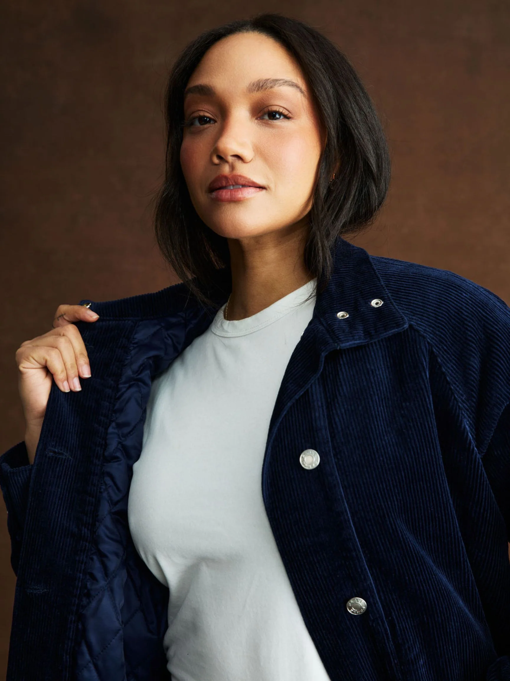Lined Corduroy Bomber Jacket - Image 5