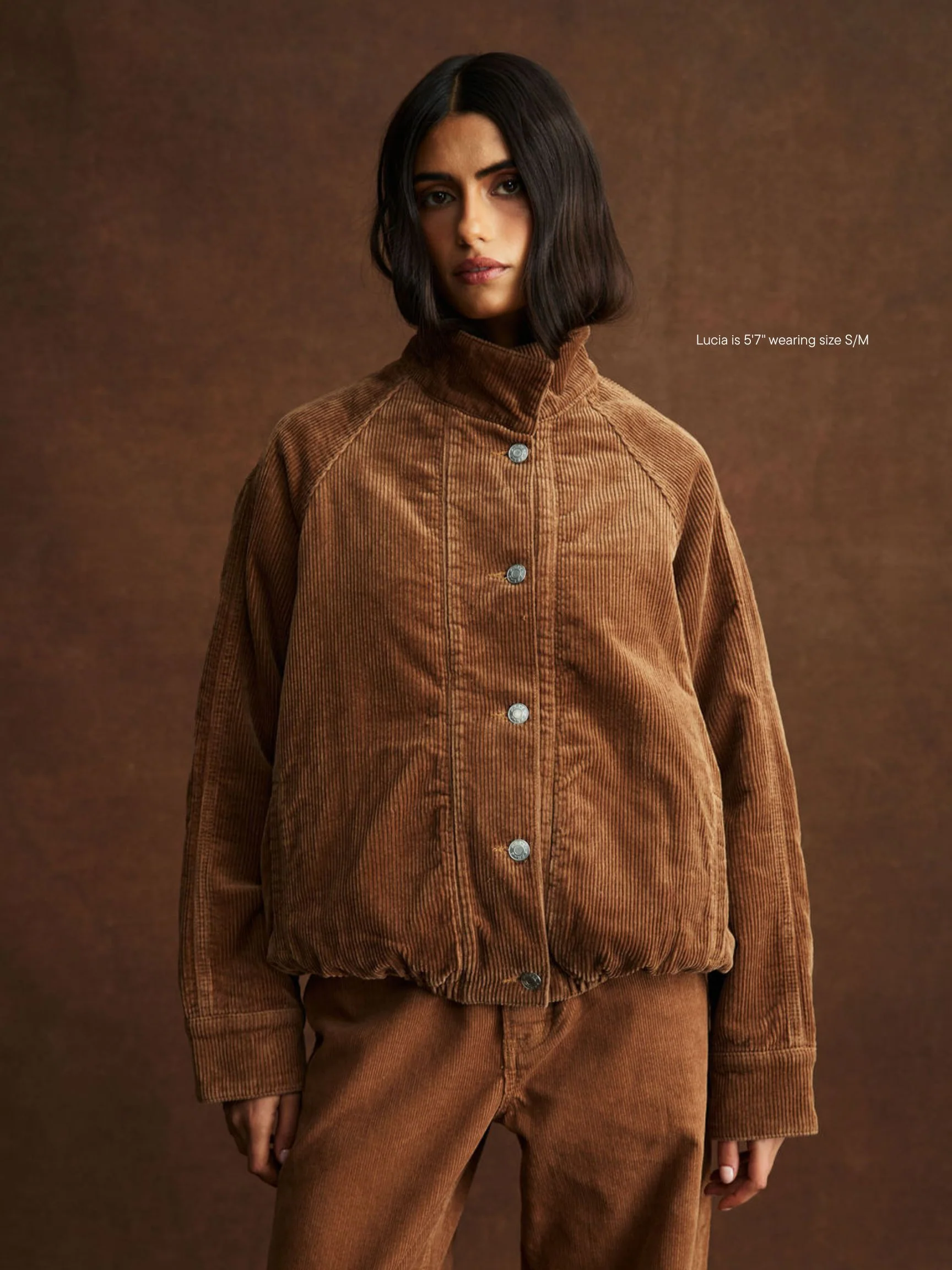 Lined Corduroy Bomber Jacket - Image 7