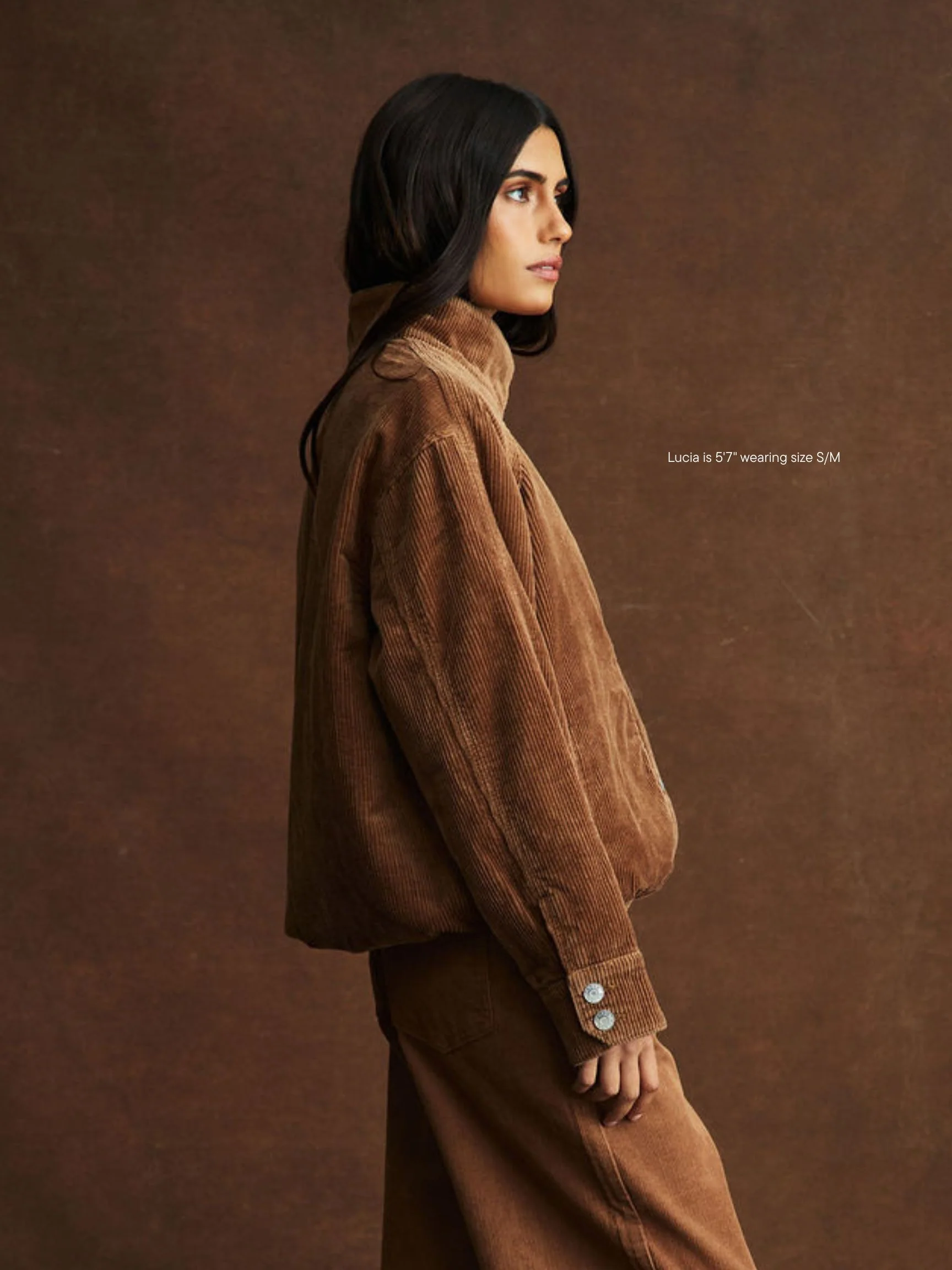 Lined Corduroy Bomber Jacket - Image 8