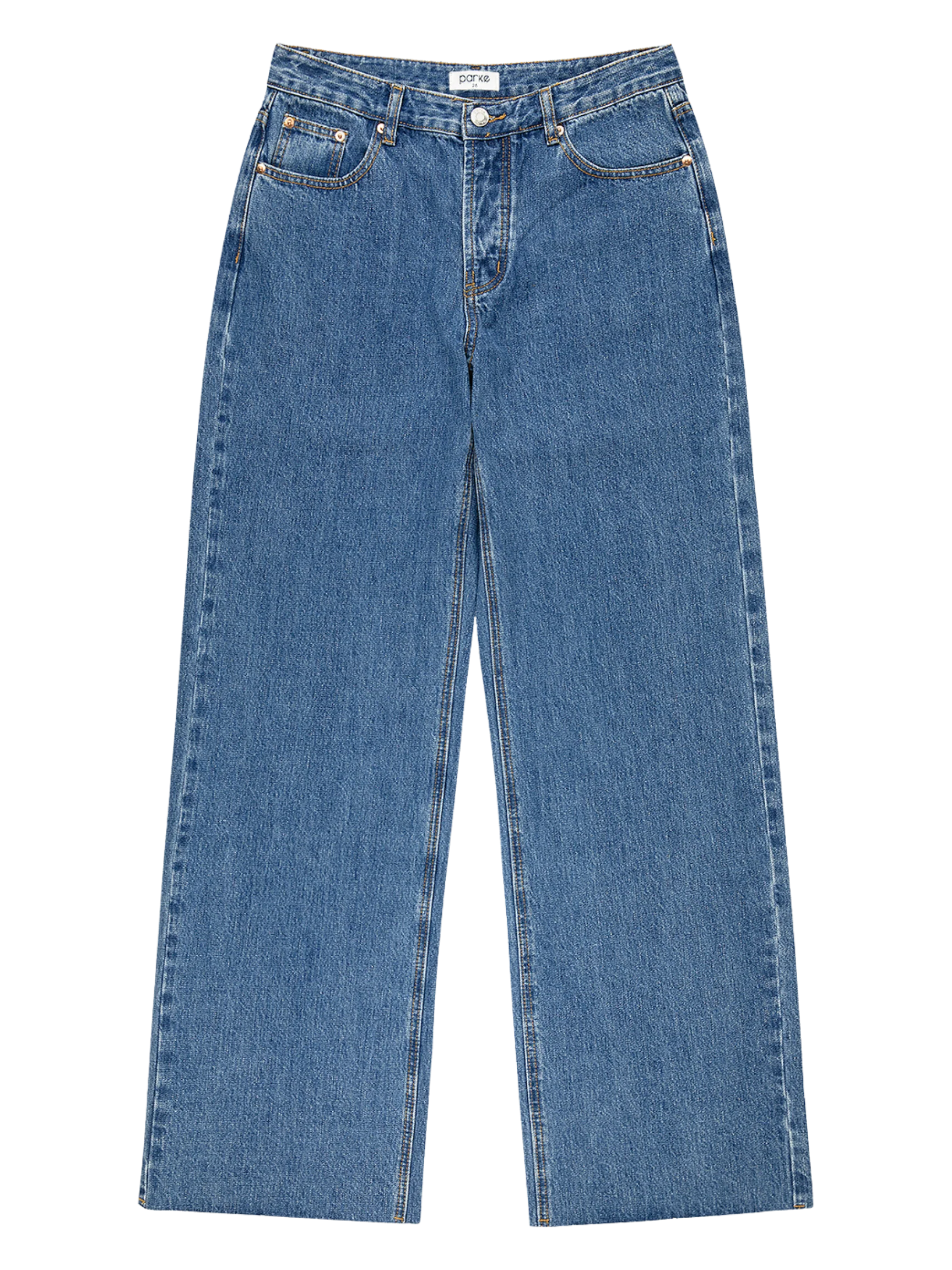 Low Rise Baggy Jeans - Medium Wash