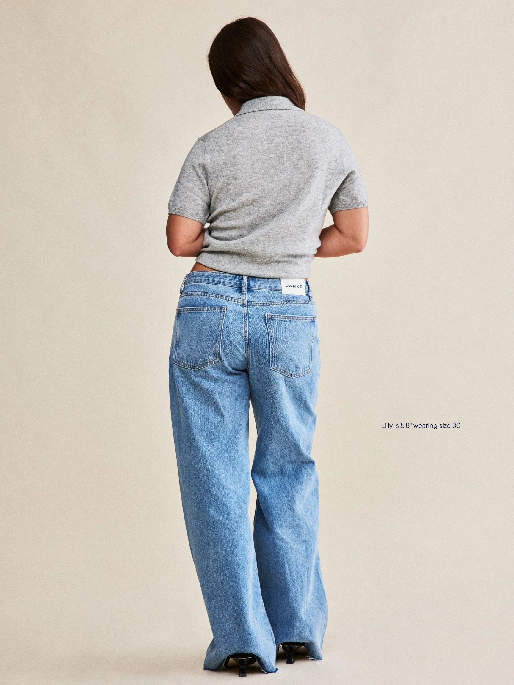 Low Rise Baggy Jeans - Vintage Wash - Image 4