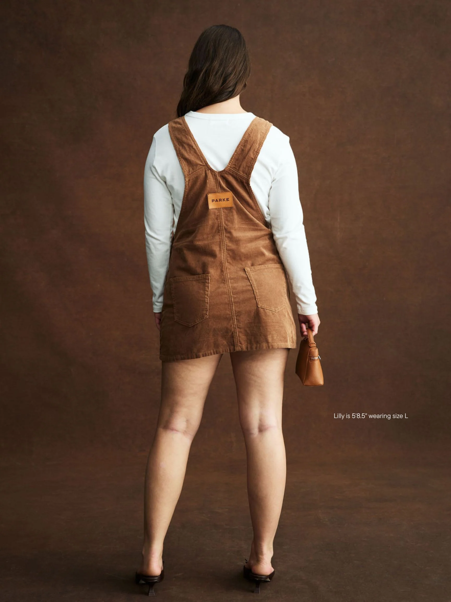 Corduroy Overall Mini Dress - Image 8