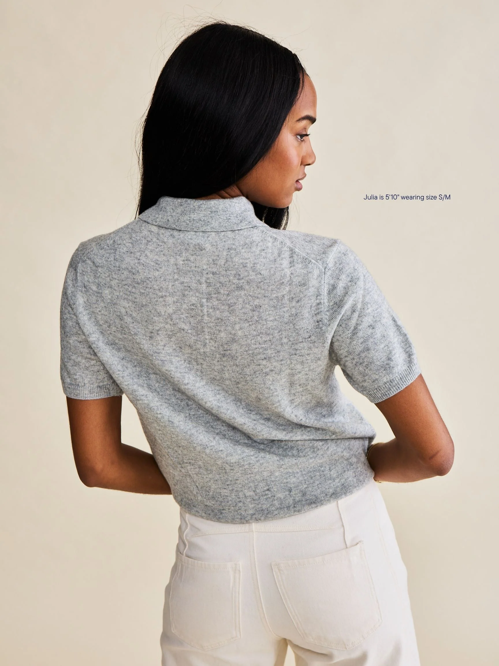 Short Sleeve Classic Polo Sweater - Image 7