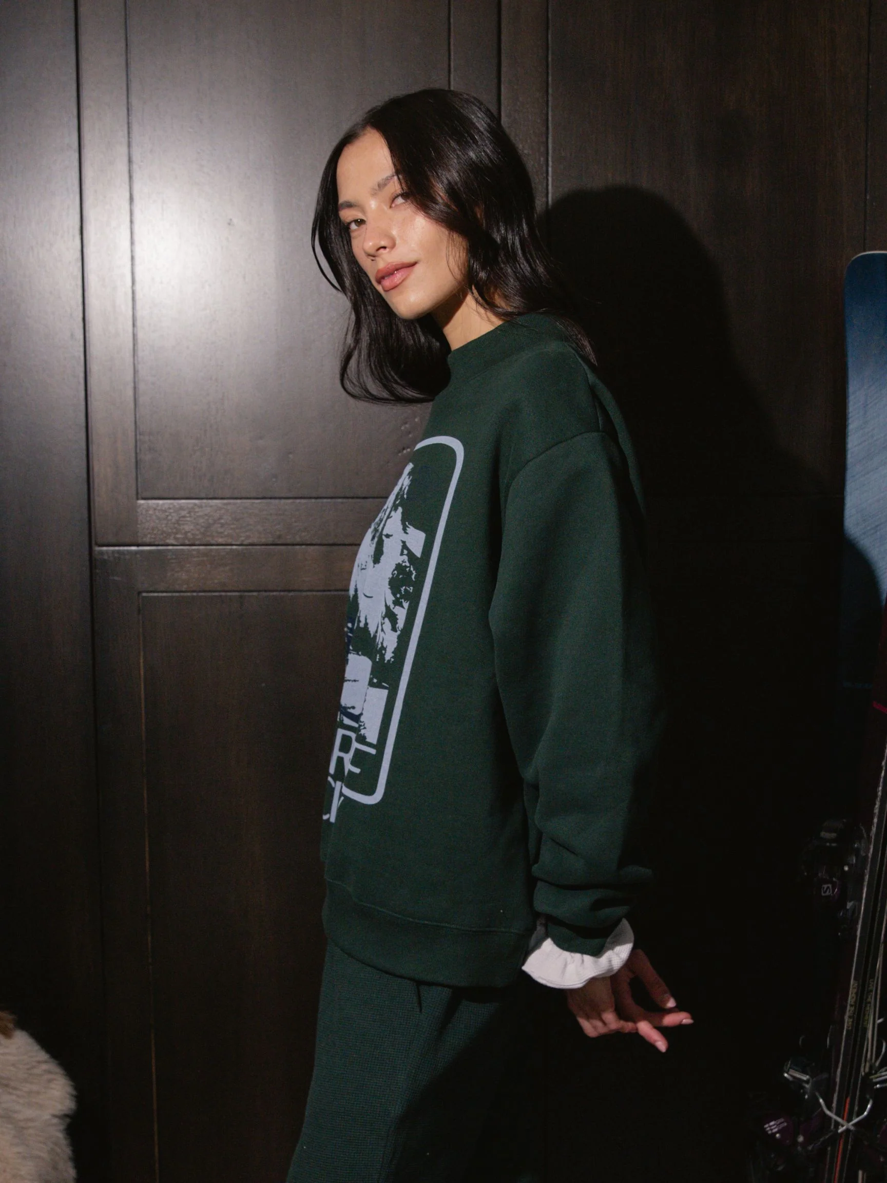 Parke Sport Graphic Mockneck - Forest - Image 3