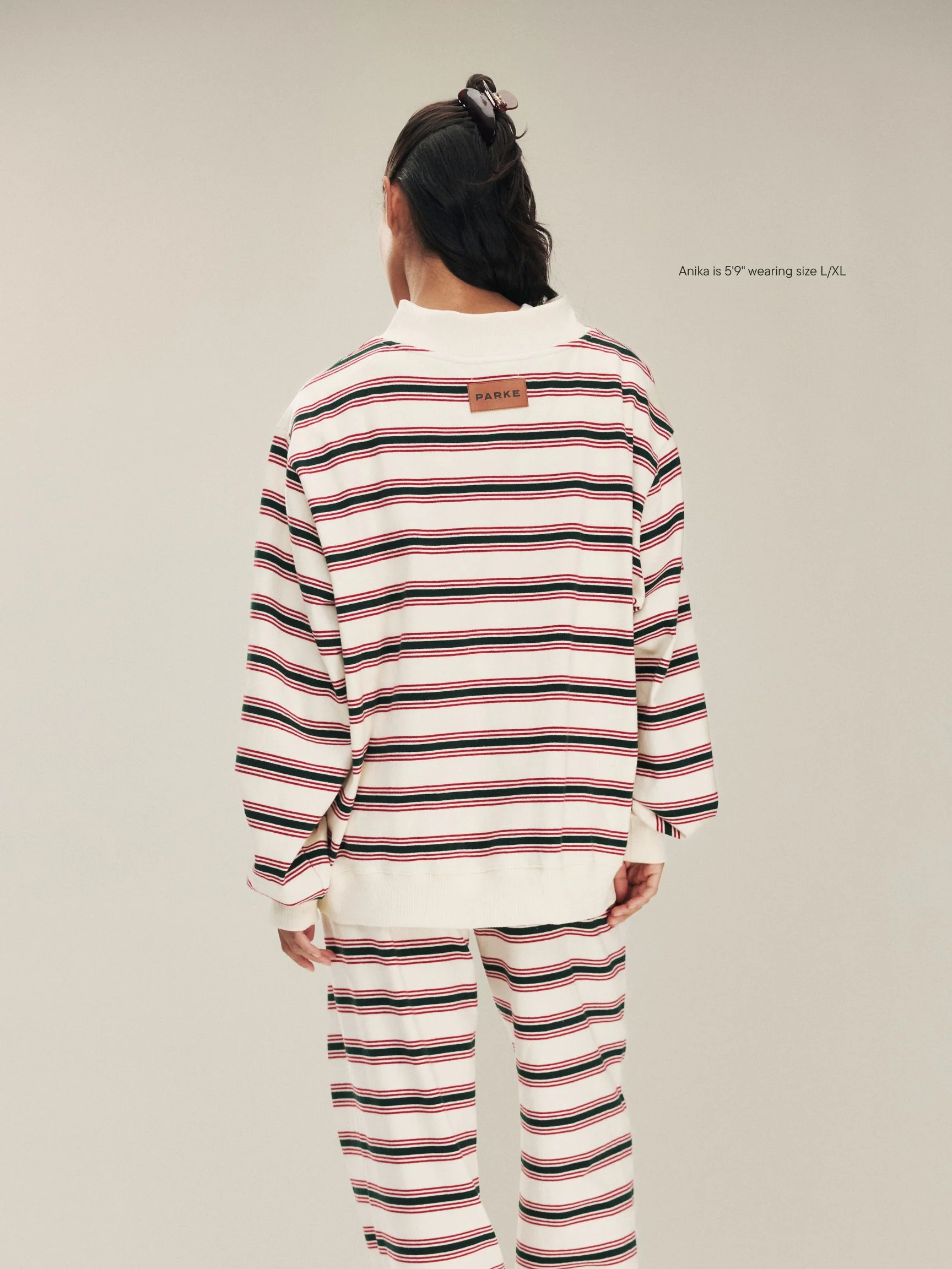 Holiday Striped Mockneck Pullover - Image 9