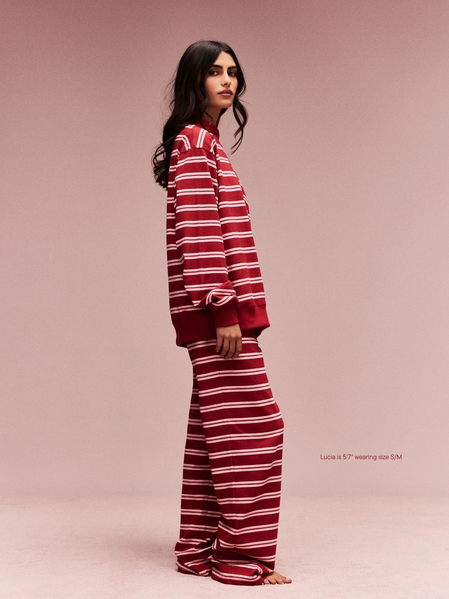 Preorder Striped Mockneck Pullover - Amour Stripe - Image 3