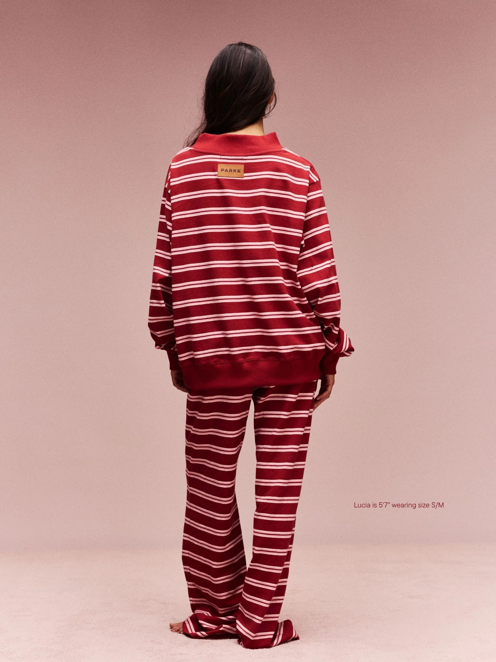 Preorder Striped Mockneck Pullover - Amour Stripe - Image 4