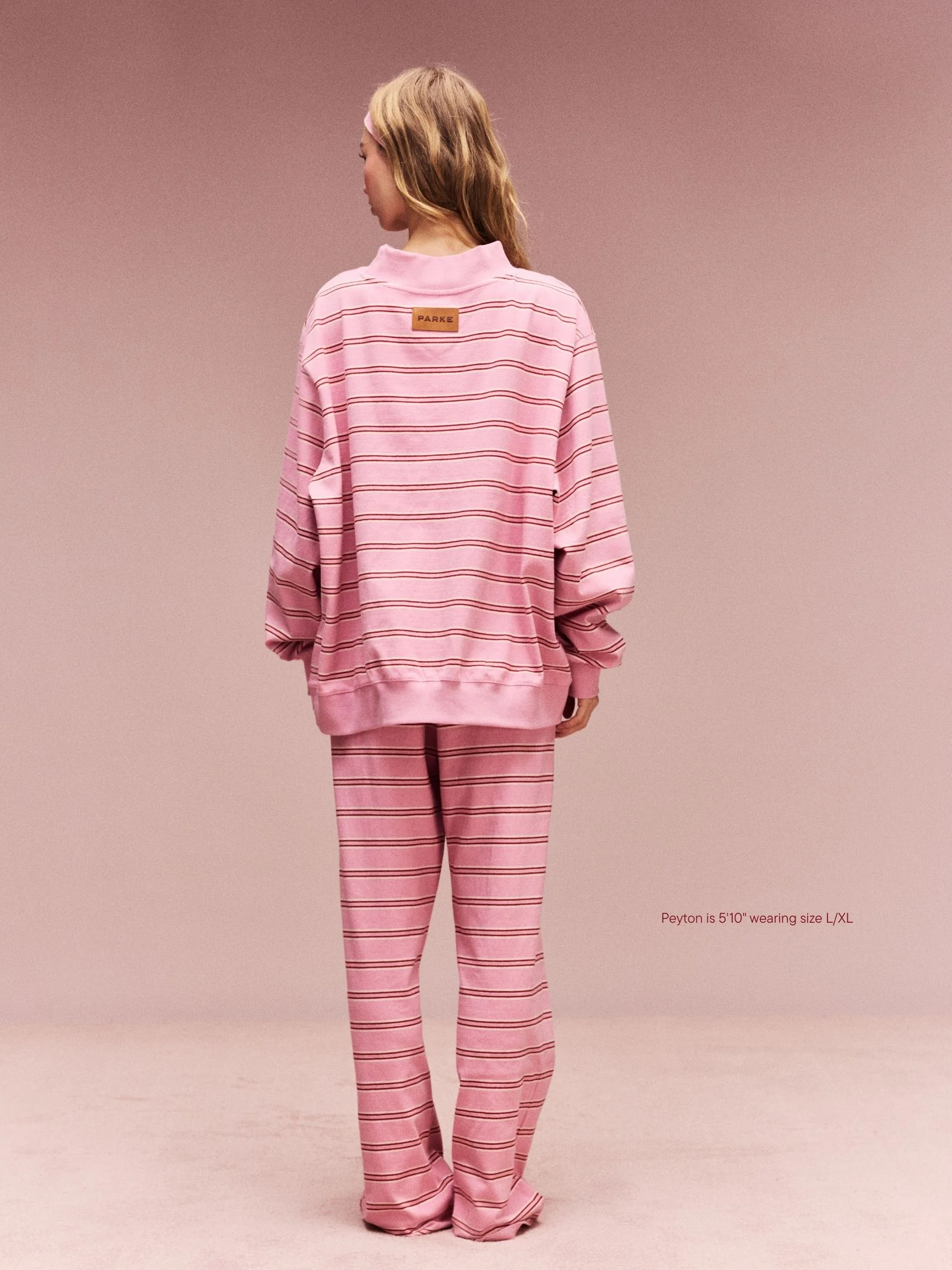 Preorder Striped Mockneck Pullover - Sweetheart Stripe - Image 4