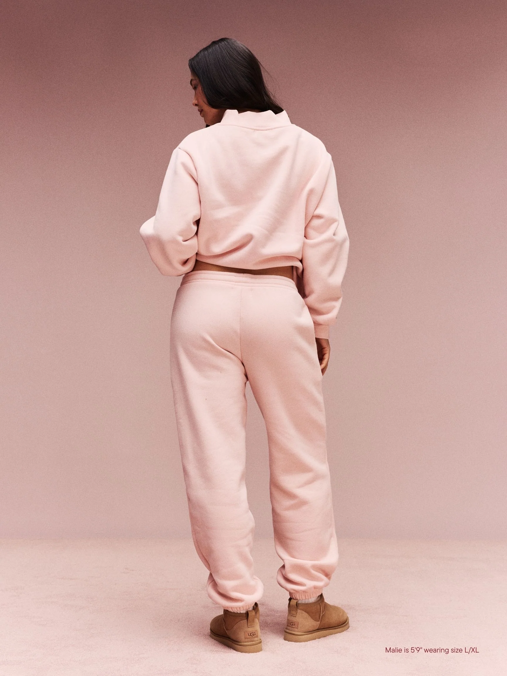 Drawstring Unisex Sweatpants - Peony - Image 4