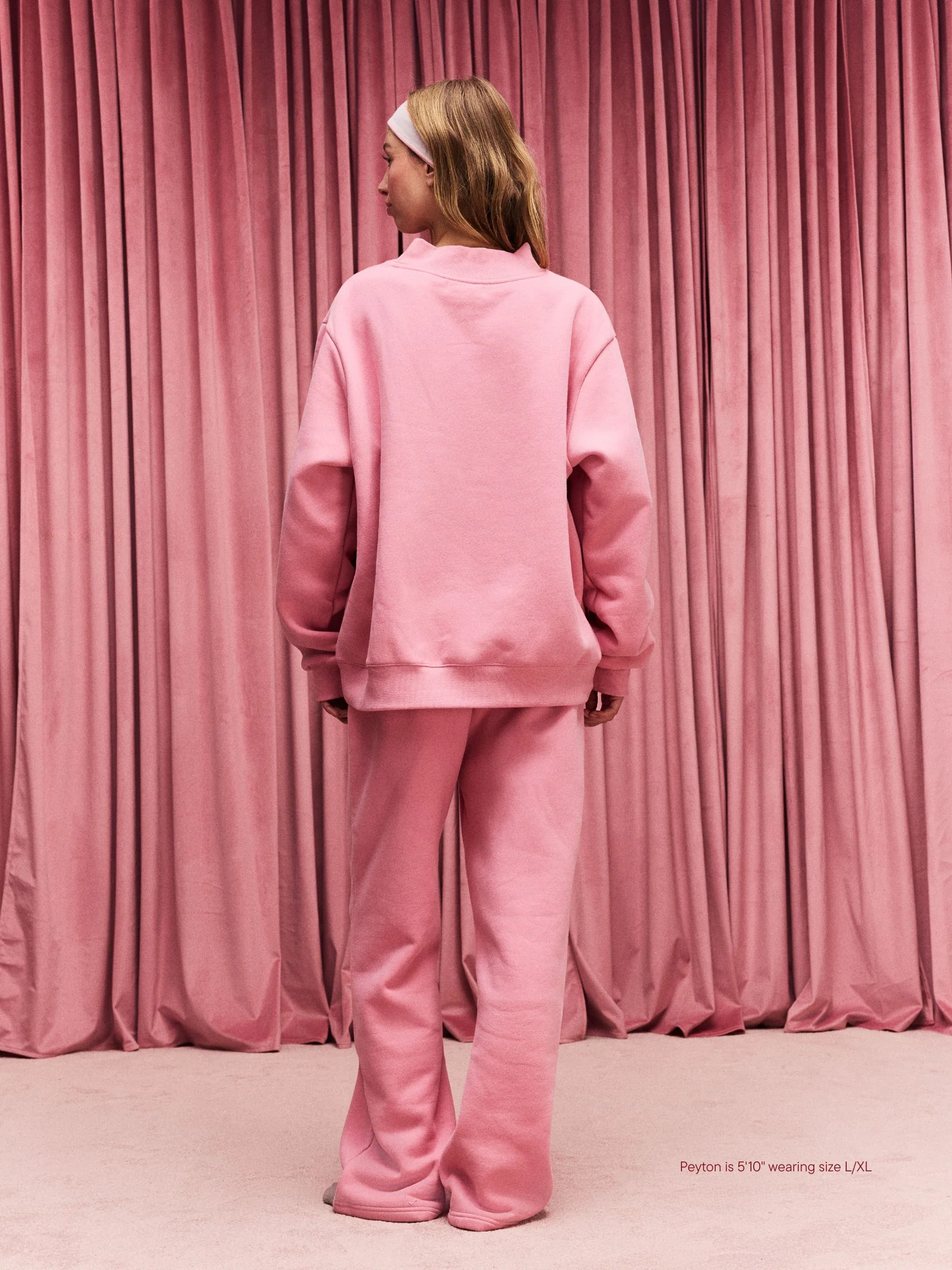 Preorder Valentine's Varsity Mockneck - Blush + Lavender - Image 4