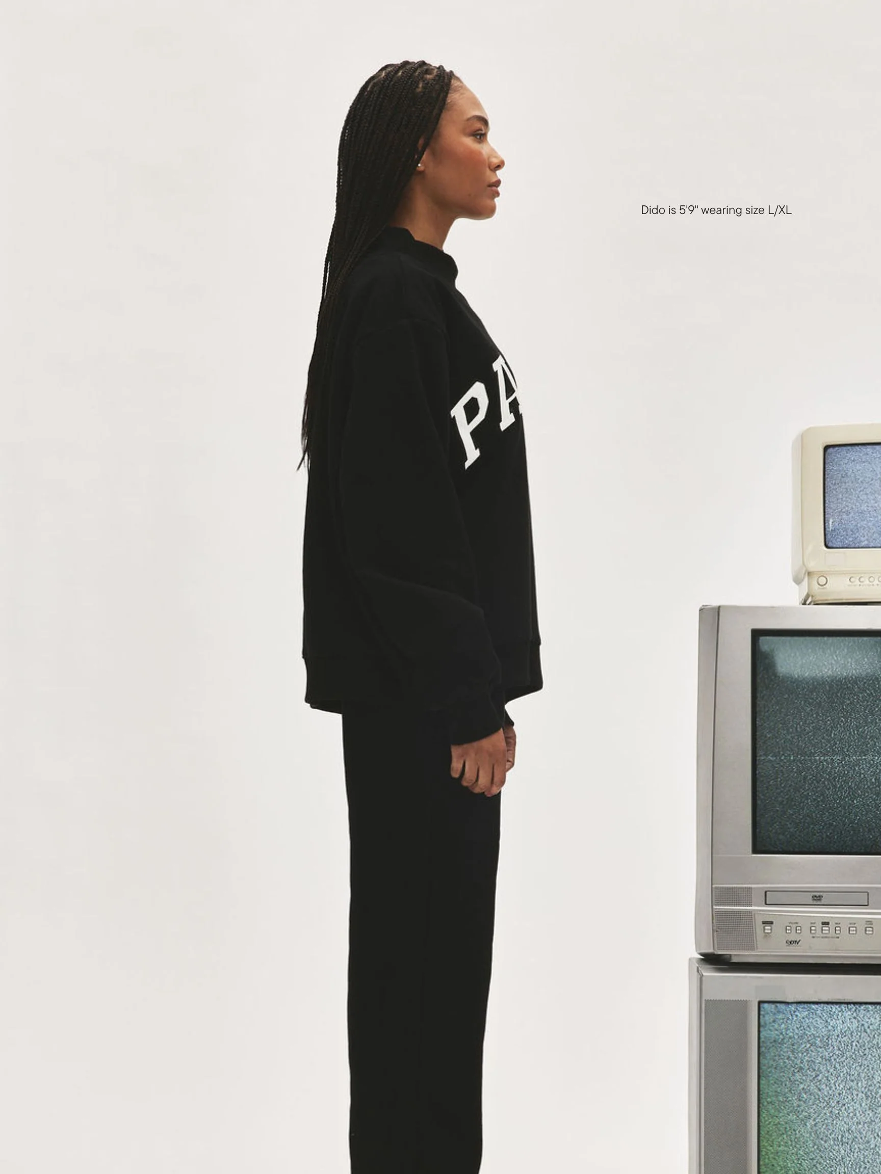 Varsity Mockneck - Black + White - Image 3