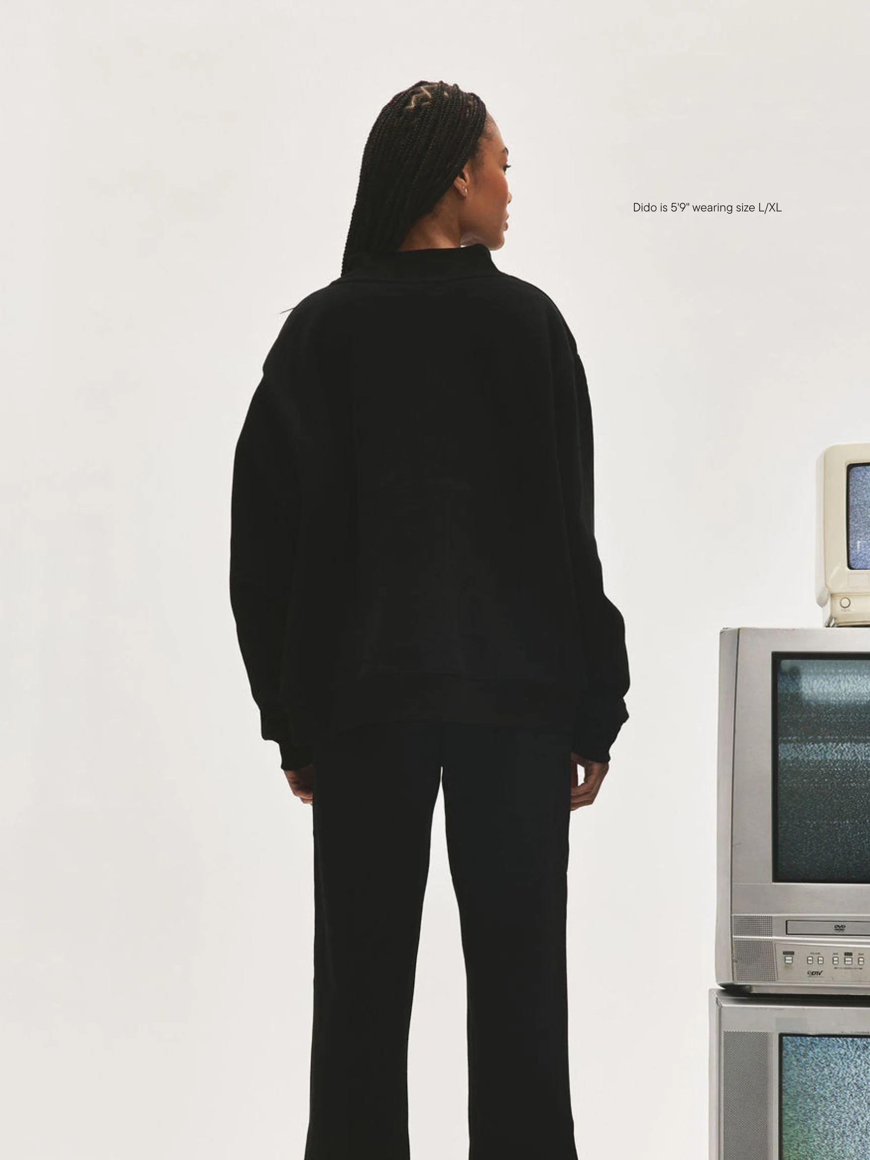 Varsity Mockneck - Black + White - Image 4