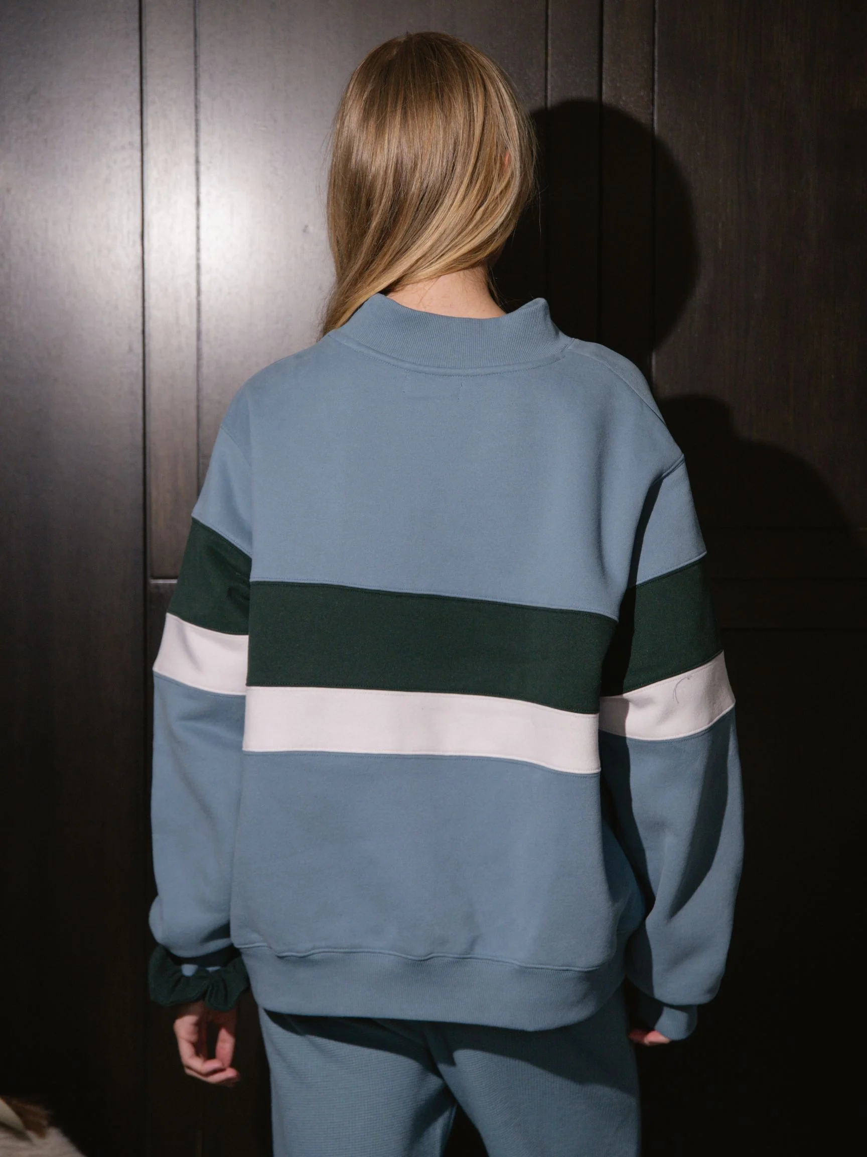 Vintage Stripe Mockneck - Glacier - Image 4
