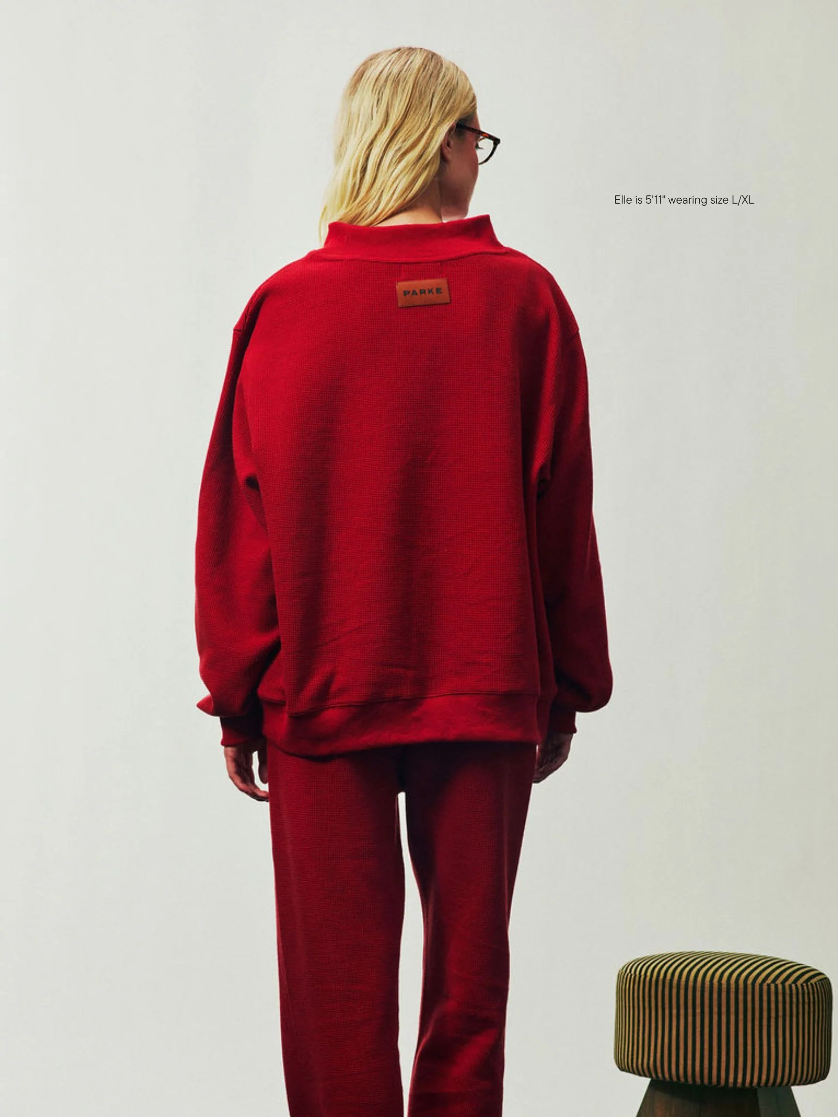 Holiday Waffle Mockneck Pullover - Image 4